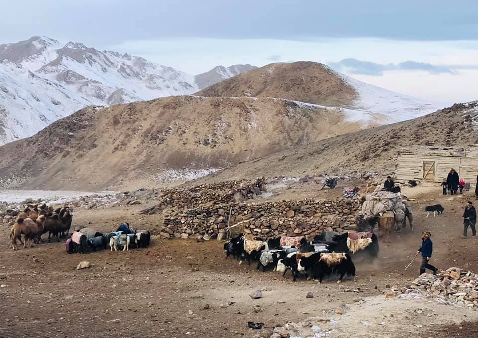 Kazakh nomads in Mongolia